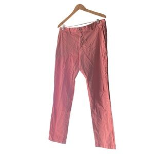 Vineyard Vines pink linen blend trousers with a relaxed fit Size 34 straight leg